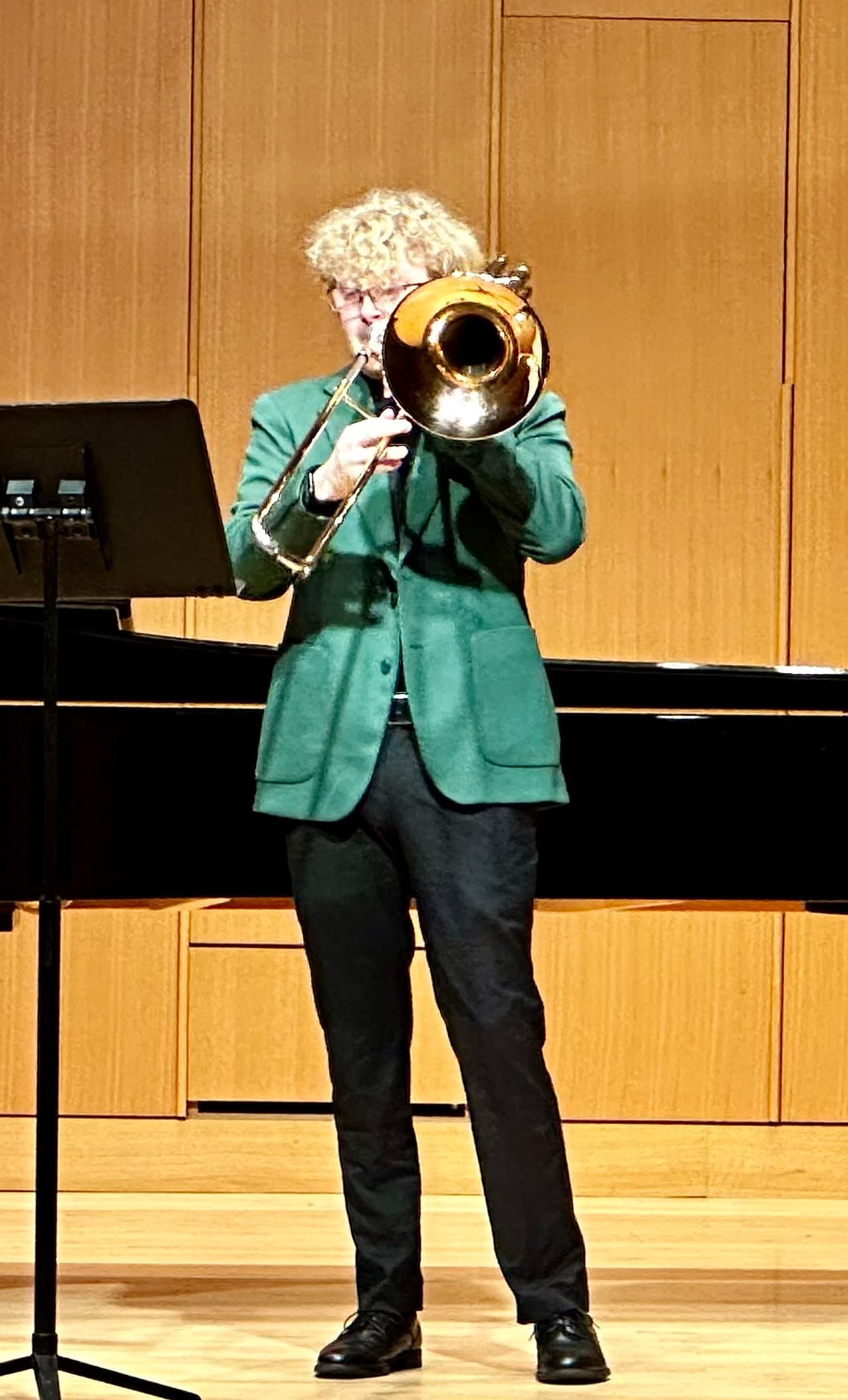 John Playing Trombone